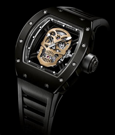 richard mille skull black|Richard Mille watches skeleton.